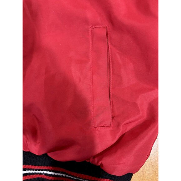 Vintage CHICAGO BULLS  2XL Reversible Red / Black Snap Up NBA JH Design Jacket - Picture 9 of 14
